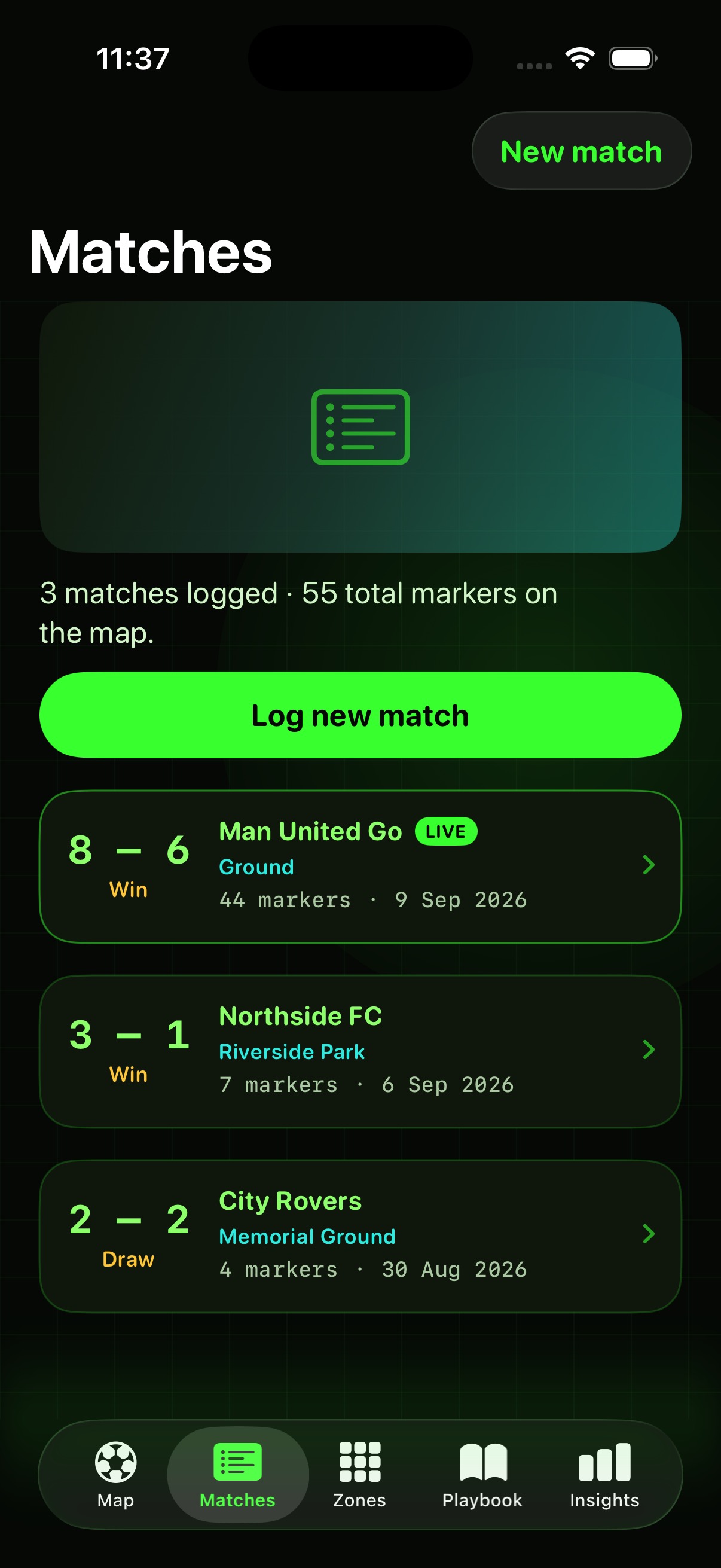 Pitch zone guide